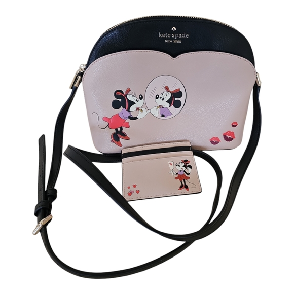 kate spade Handbags - Kate Spade x Disney Minnie Mouse Medium Leather Dome Crossbody Bag & Cardholder